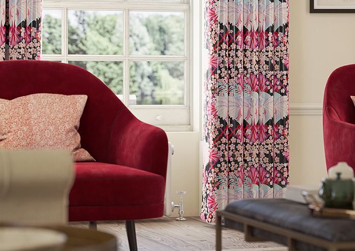 Faded Glamour, Fairground Black - Made To Measure Curtains - Image 5